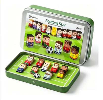 Bloques Magnéticos Copa Mundial 35 Pcs En Caja Lata