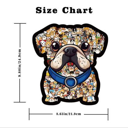 Rompecabezas De Madera 3d Perro Puzzle Premium 136 Piezas