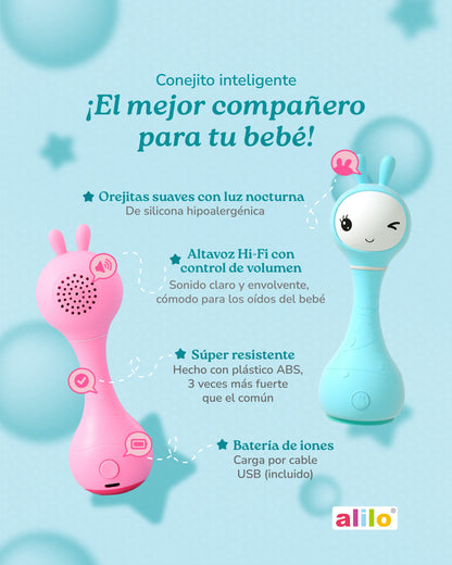 Conejito inteligente Alilo azul