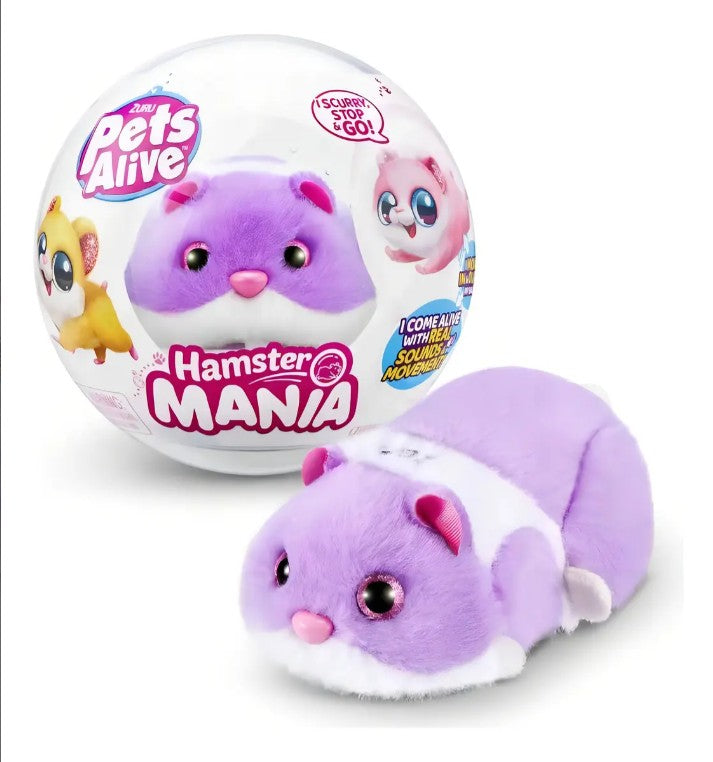 Mascota Virtual De Juguete Pets Alive Hamster Mania