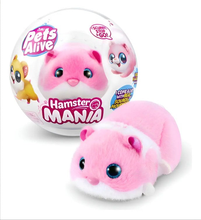 Mascota Virtual De Juguete Pets Alive Hamster Mania
