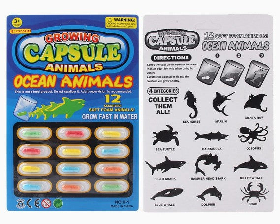 Juguete Capsulas Crecen En Agua Set 6 Variedades
