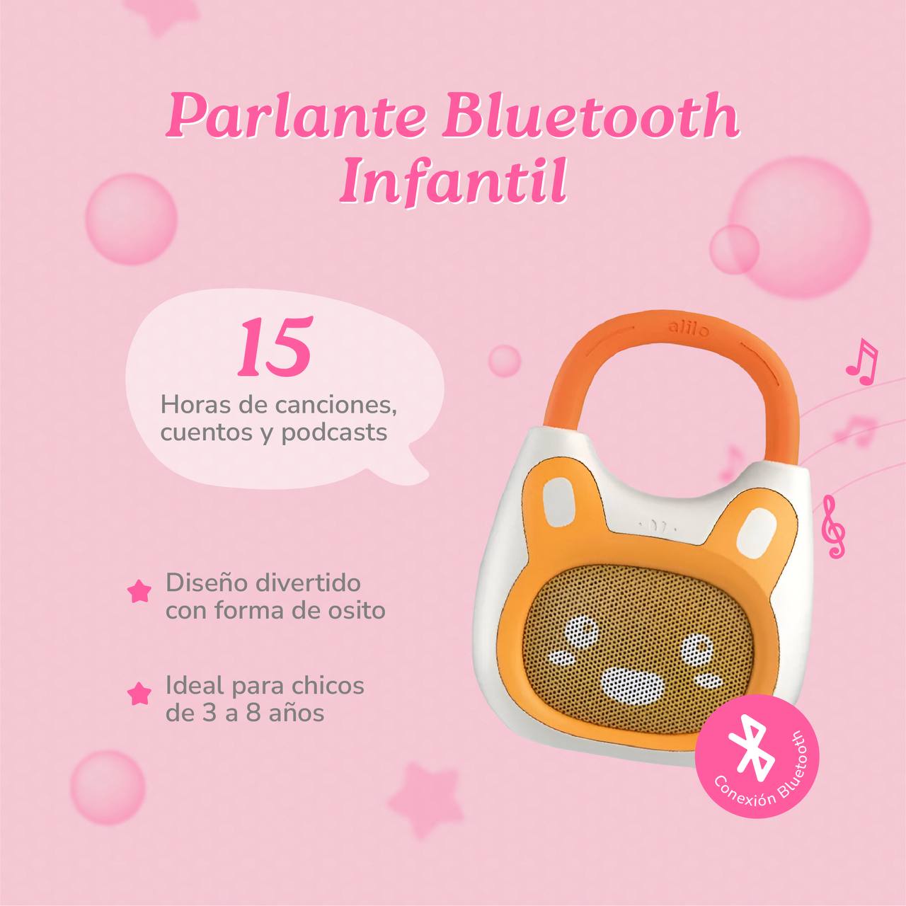 Parlante Bluetooth Para Niños Alilo K1 Cuentos