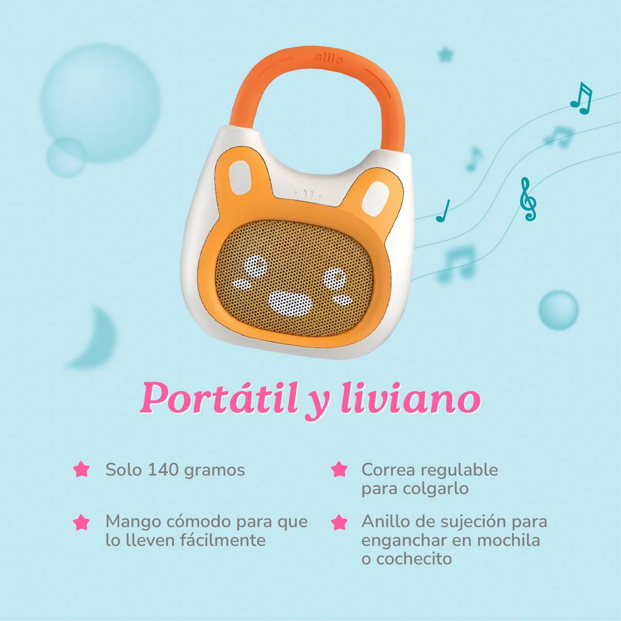 Parlante Bluetooth Para Niños Alilo K1 Cuentos