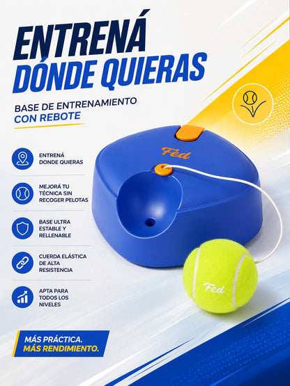 Base De Entrenamiento Con 2 Pelotas De Rebote - Azul