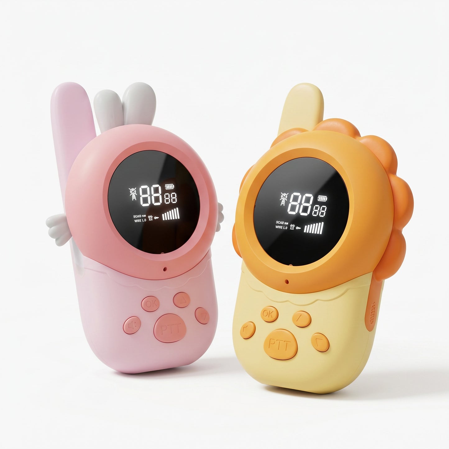 Set 2 Walkie Talkies Para Niños Diseño Animales