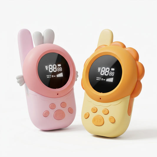 Set 2 Walkie Talkies Para Niños Diseño Animales