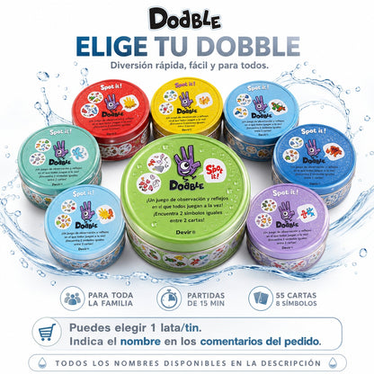 Juego De Mesa Dobble Spot It Varios Modelos A Eleccion