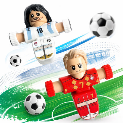Fut Magic Set X2 Jugadores Spinner Con Pelota Y Base