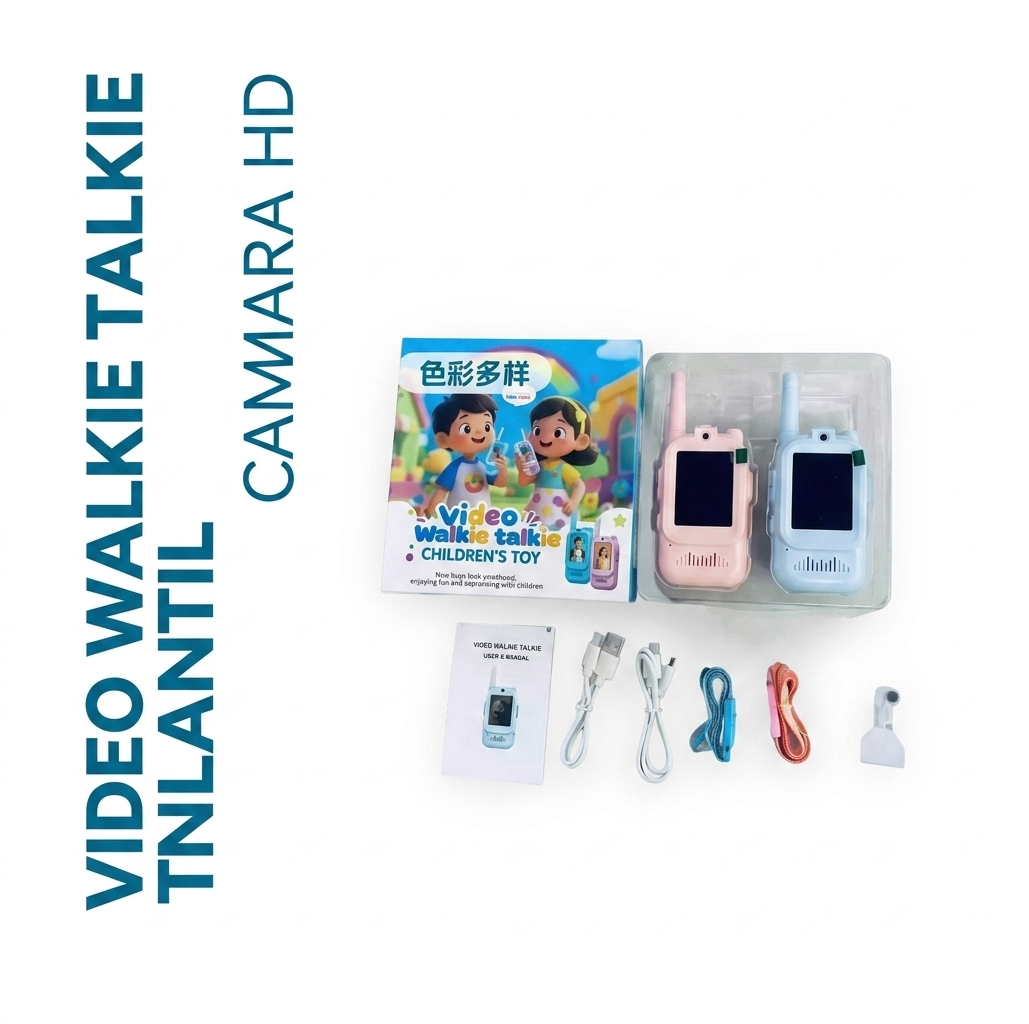 Walkie Talkie Video Camara Infantil Handy Recargable Hd X2