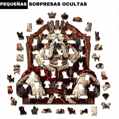 Rompecabezas Madera Bulldog Irregular Dificultad Alta