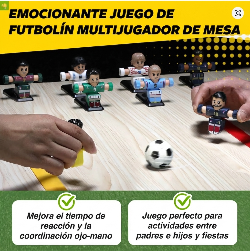 Fut Magic Set X2 Jugadores Spinner Con Pelota Y Base
