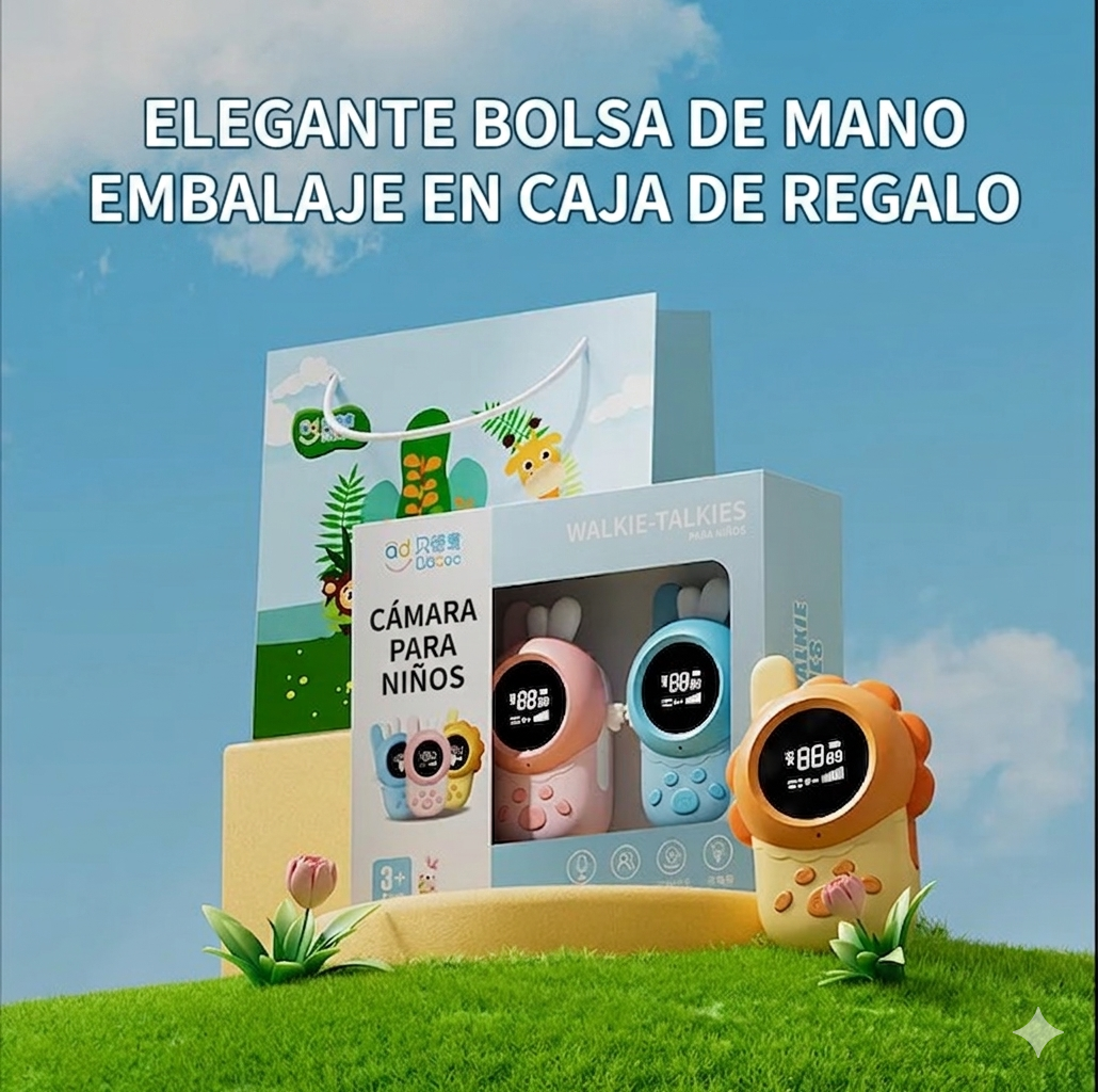 Set 2 Walkie Talkies Para Niños Diseño Animales