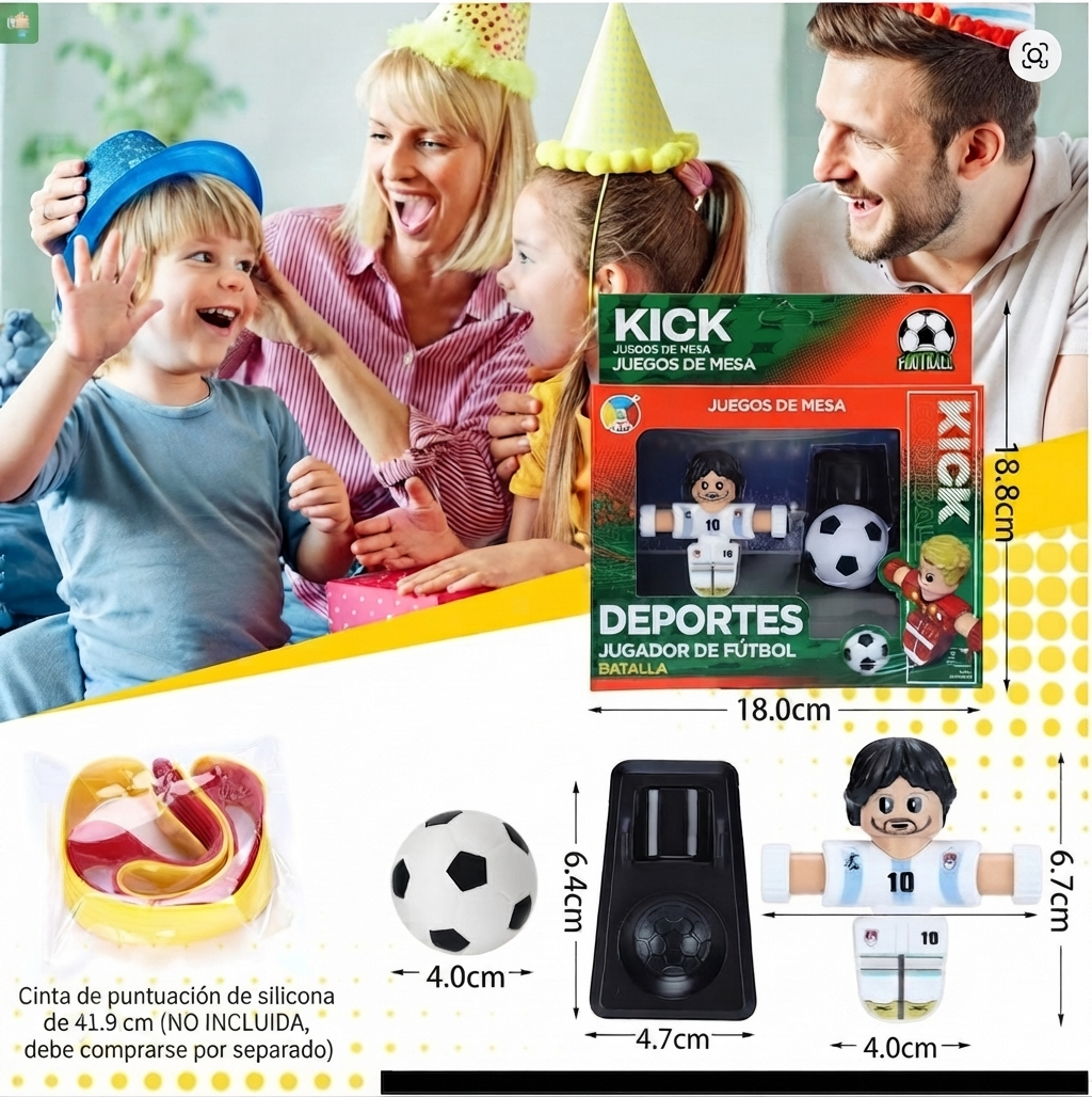 Fut Magic Set X2 Jugadores Spinner Con Pelota Y Base