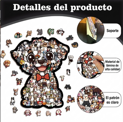 Rompecabezas De Madera Perro Calado Premium 160 Piezas