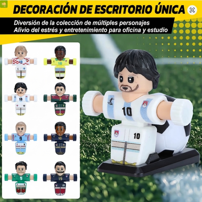 Fut Magic Set X2 Jugadores Spinner Con Pelota Y Base