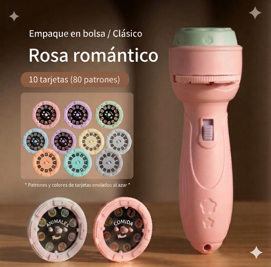 Linterna Proyector Infantil Juguete Led 80 Imagenes