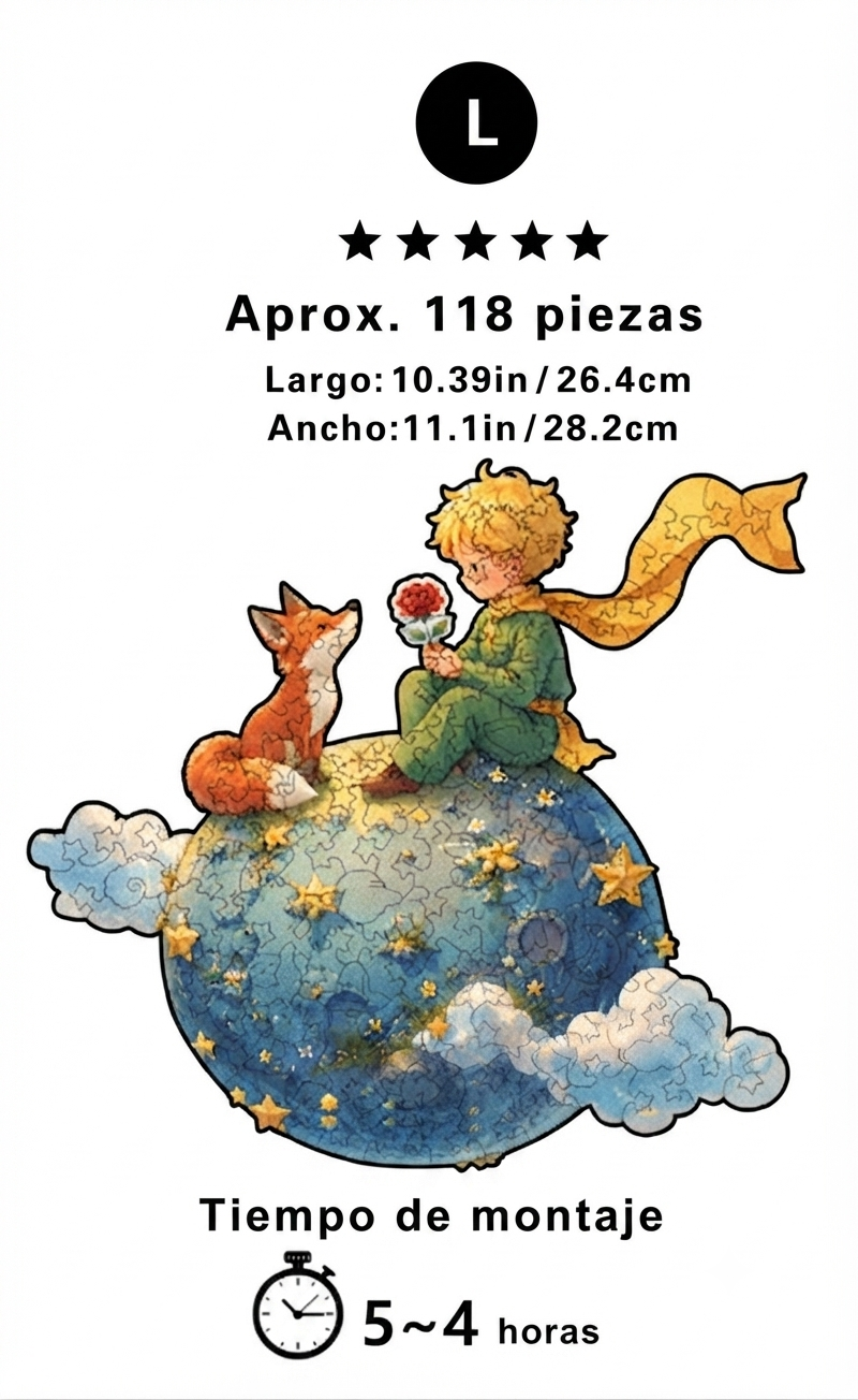 Rompecabezas 3d Madera El Principito Alcancia Antiestres