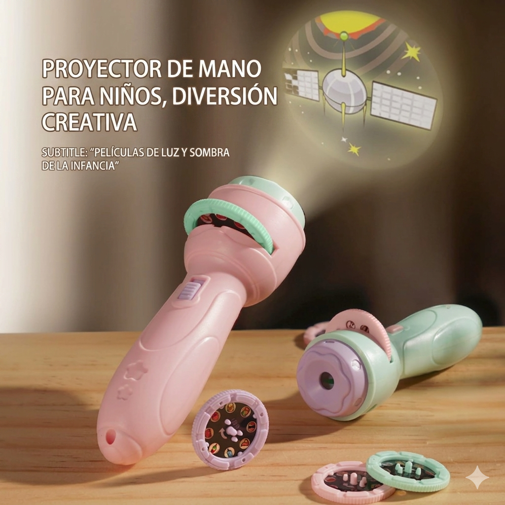 Linterna Proyector Infantil Juguete Led 80 Imagenes