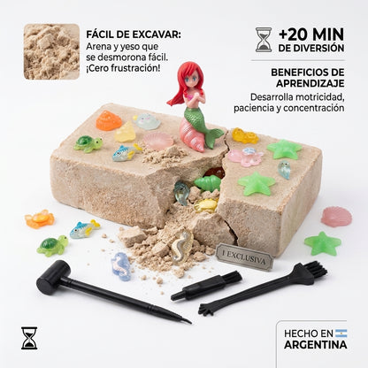 Kit Arqueología Niños Excavación Fósiles Figuras Sorpresa