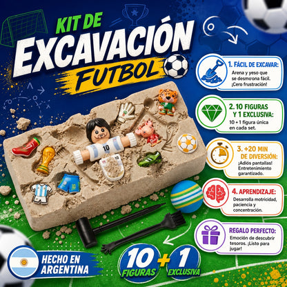 Kit Arqueología Niños Excavación Fósiles Figuras Sorpresa