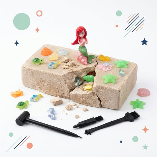 Kit Arqueología Niños Excavación Fósiles Figuras Sorpresa