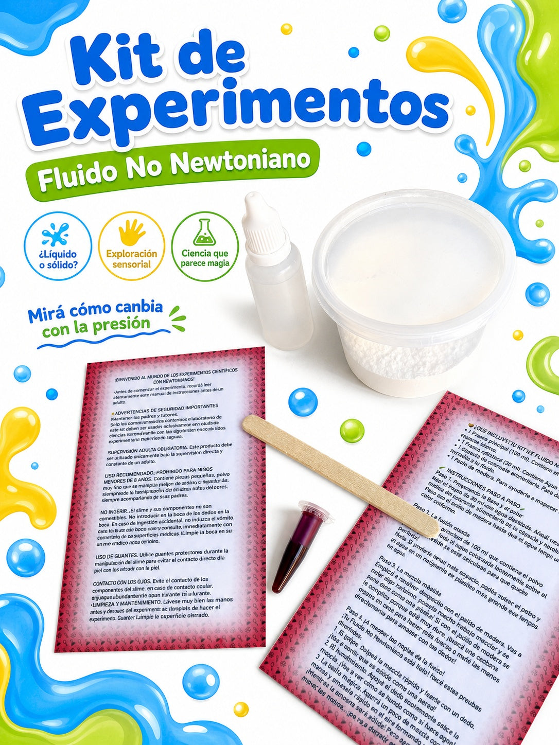 Kit Experimentos Científicos 5 En 1 Para Chicos