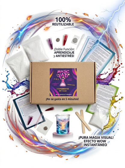 Kit Experimentos Científicos 3 En 1 Para Chicos