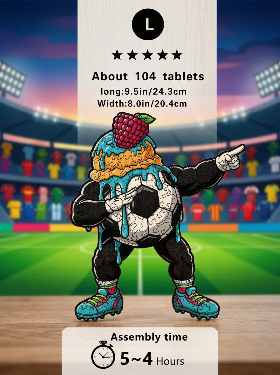 Puzzle Madera Futbol Mundial Irregular Dificultad Alta