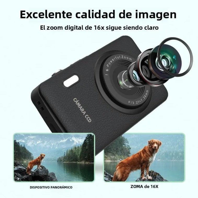 Cámara Digital W&o Q3 64mp 2.5k + Sd 32gb + Funda Regalo