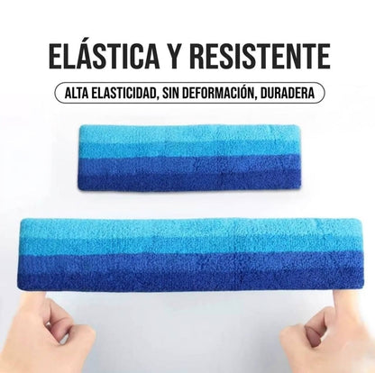 Set Deportivo: Diadema Y 2 Muñequeras Algodón Absorbente