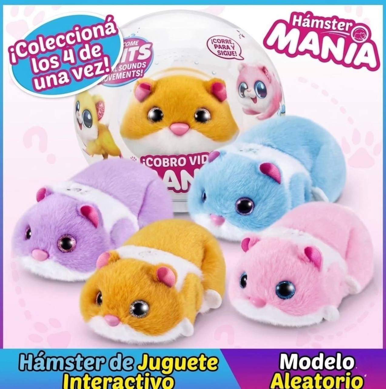 Mascota Virtual De Juguete Pets Alive Hamster Mania