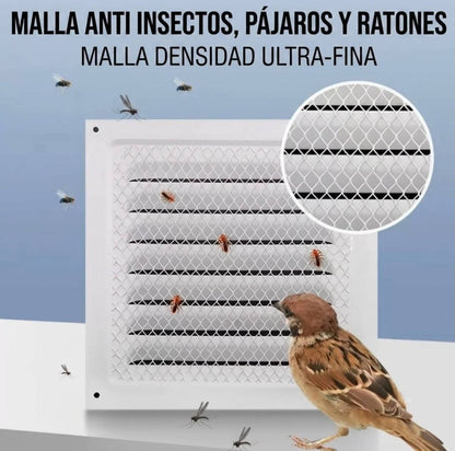 Rejilla Ventilacion Metalica Con Mosquitero