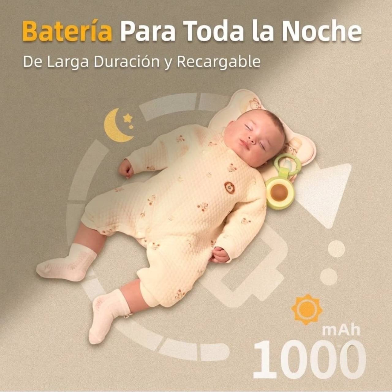 Máquina de ruido blanco Alilo Pocket Soother para bebés