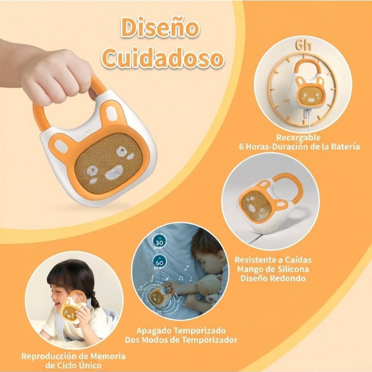 Parlante Bluetooth Para Niños Alilo K1 Cuentos