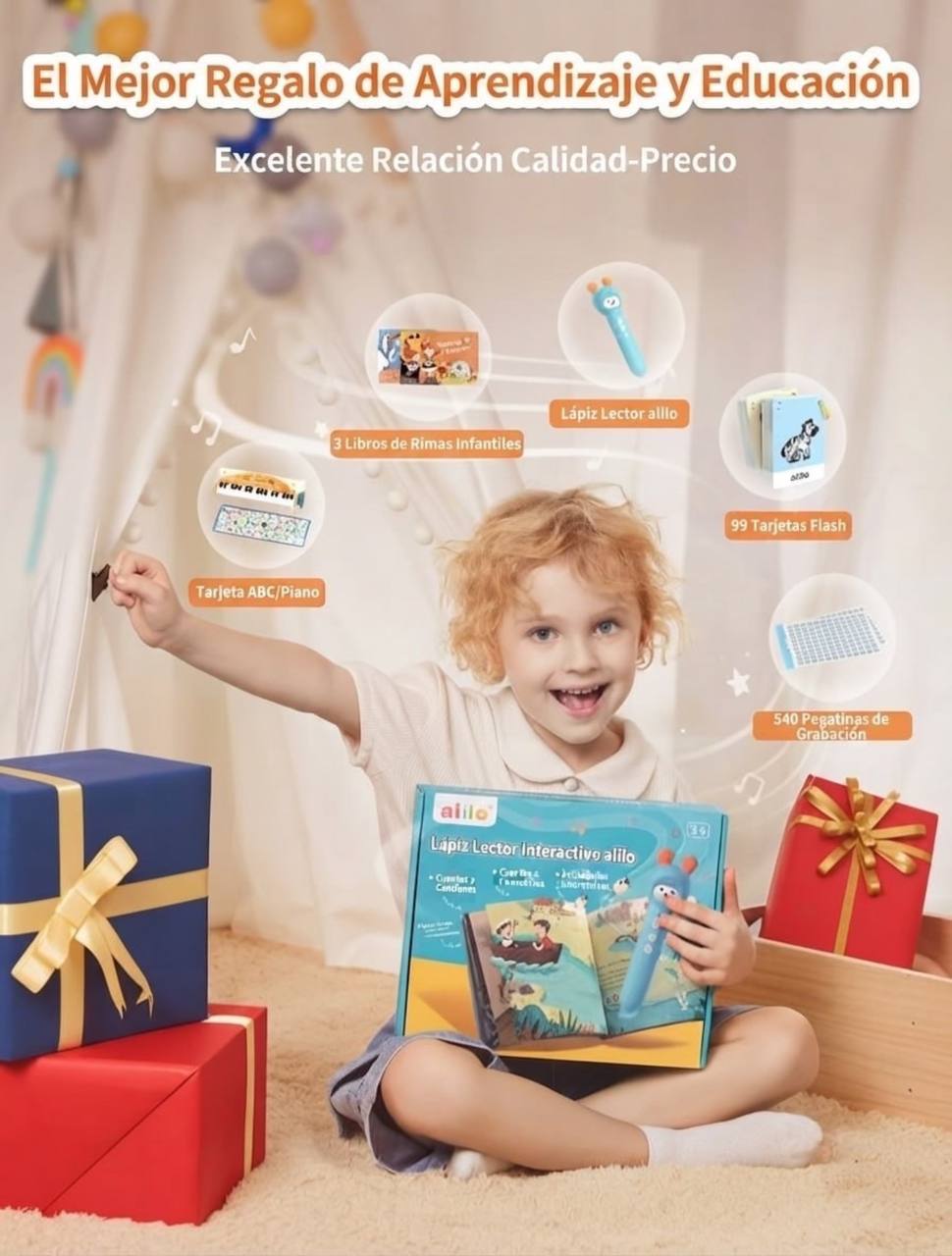 Lápiz Lector Interactivo Alilo Con Libros