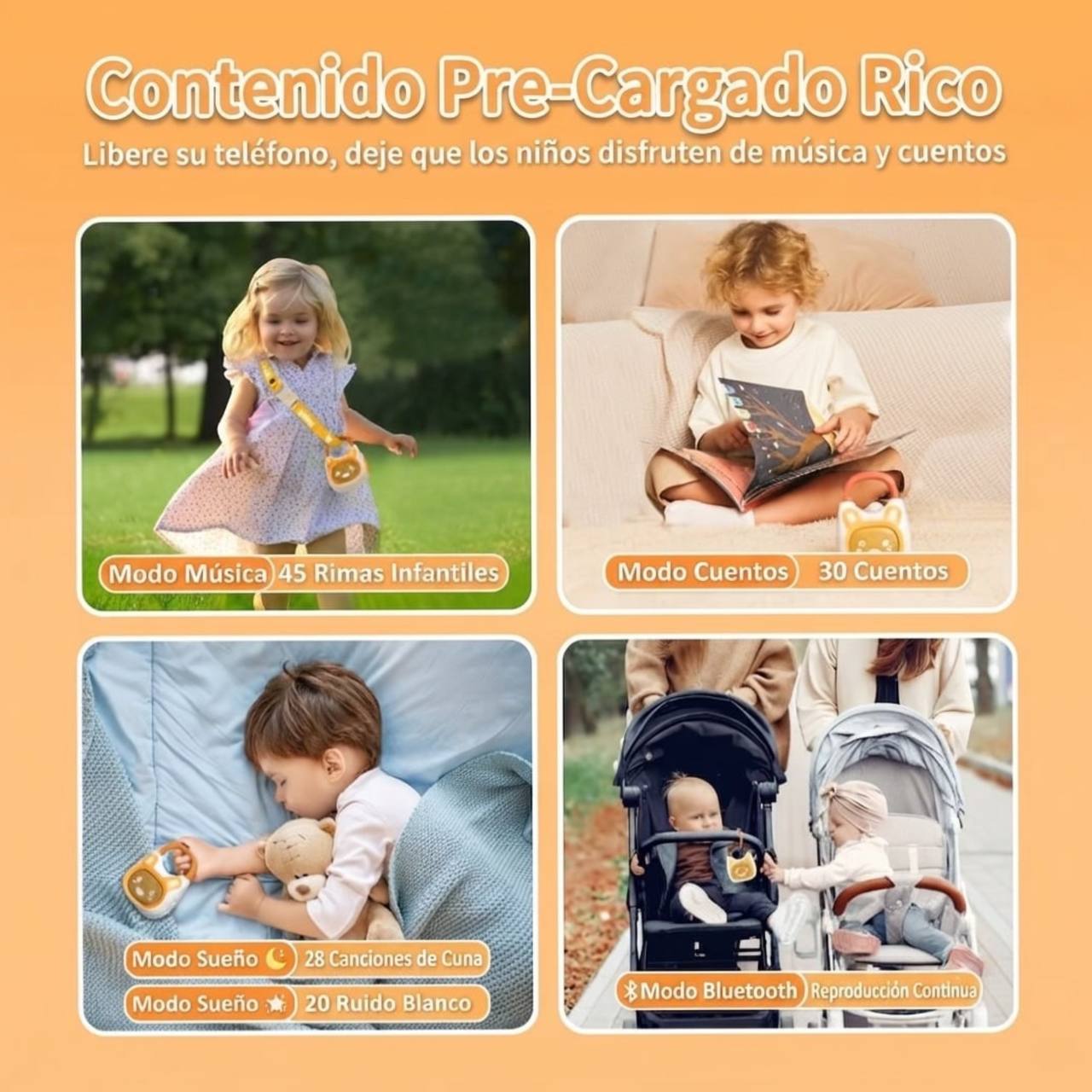 Parlante Bluetooth Para Niños Alilo K1 Cuentos