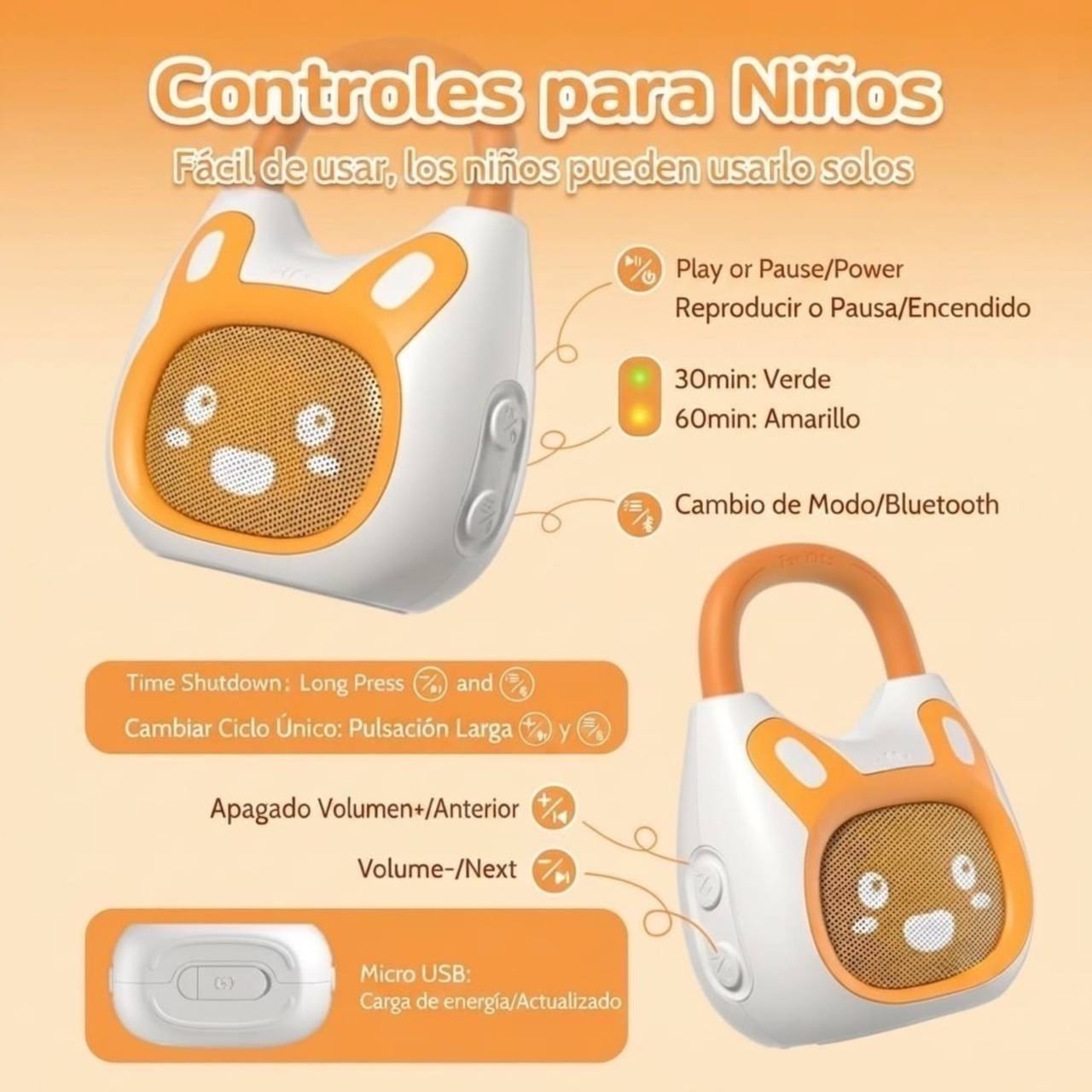 Parlante Bluetooth Para Niños Alilo K1 Cuentos
